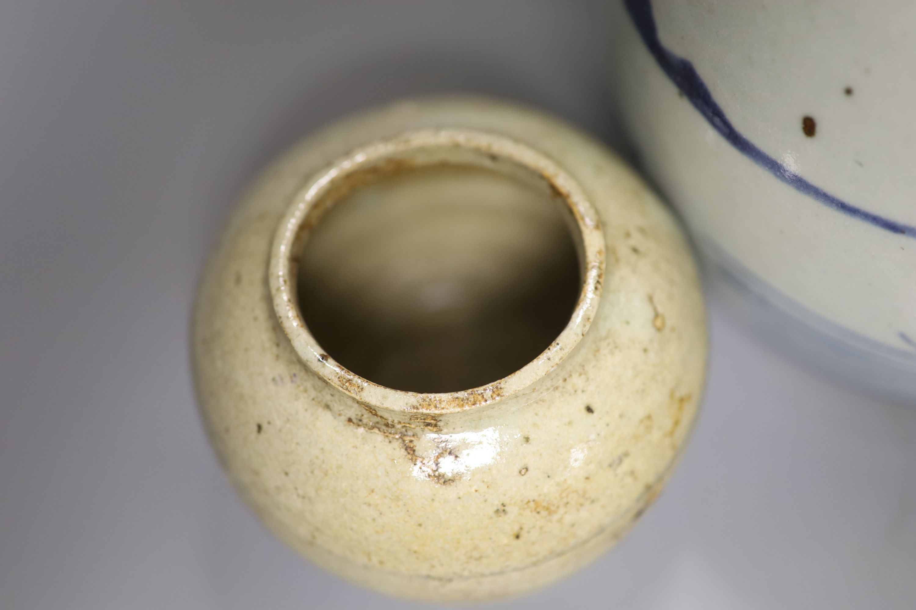 Four various Chinese porcelain jars, tallest 16cm